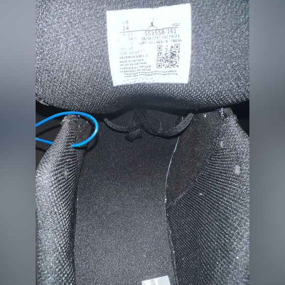 Men’s Nike Air Jordan 1 Bred Toe 2.0, Black, White, and Red, Size 14, New - Picture 12 of 14